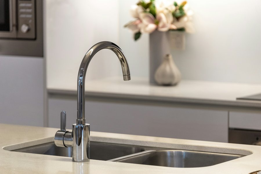 Robinet mitigeur en inox